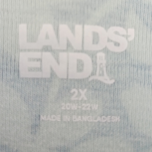 Lands End Green Short Sleeve Top Size 2X - Picture 4 of 4